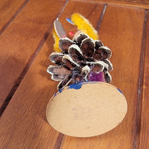 Vintage Spun Cotton Pinecone Clown Made in West Germany - Picture 7 of 10